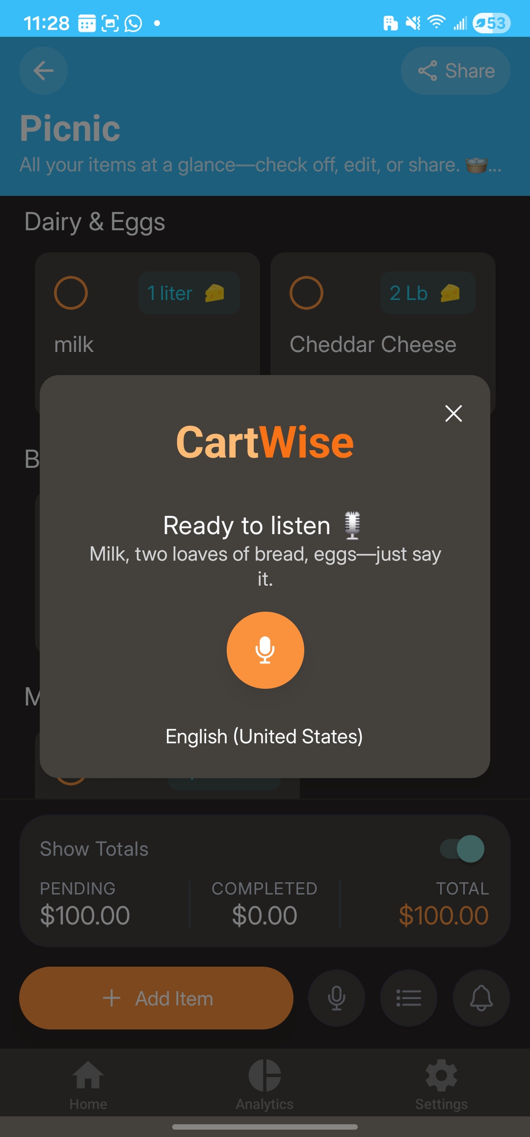 CartWise: Shared Grocery List screenshot 4